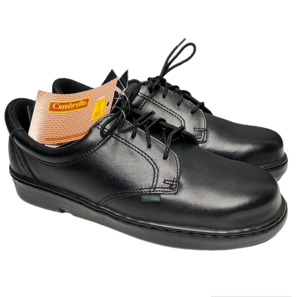 Rocky 911-100 Series Mens Black Leather Plain Toe Flat Sole Oxford Lace Up Shoes